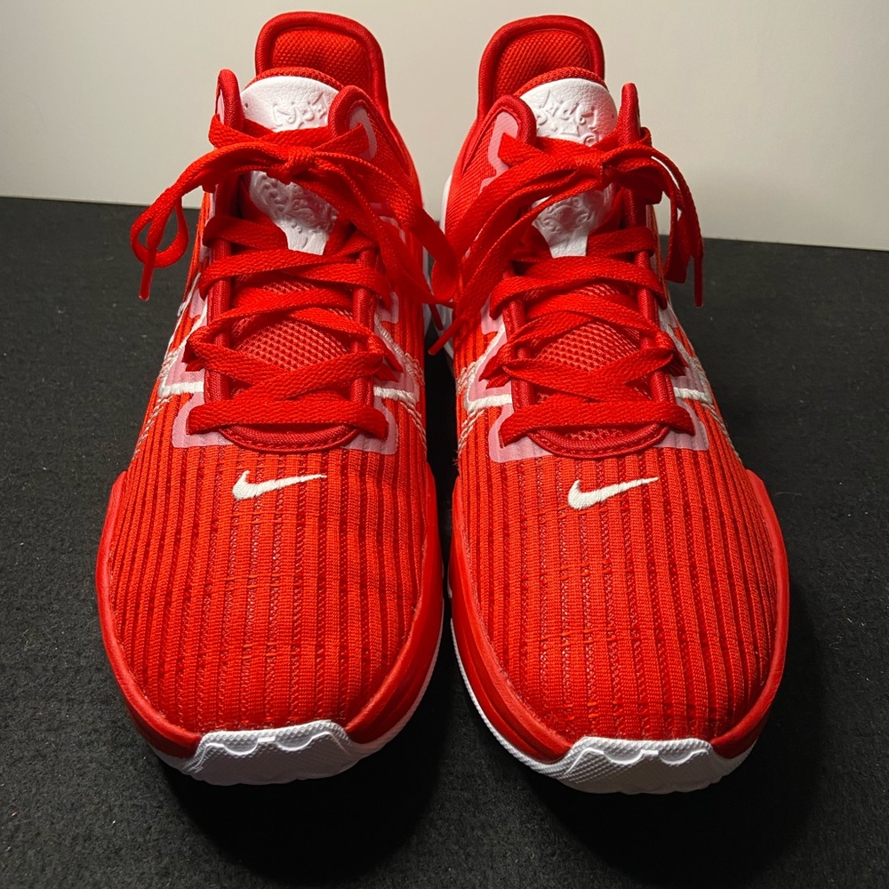 Size-9 Nike Lebron Witness VI 6 TB Red White DO9843-600 (New) No tags